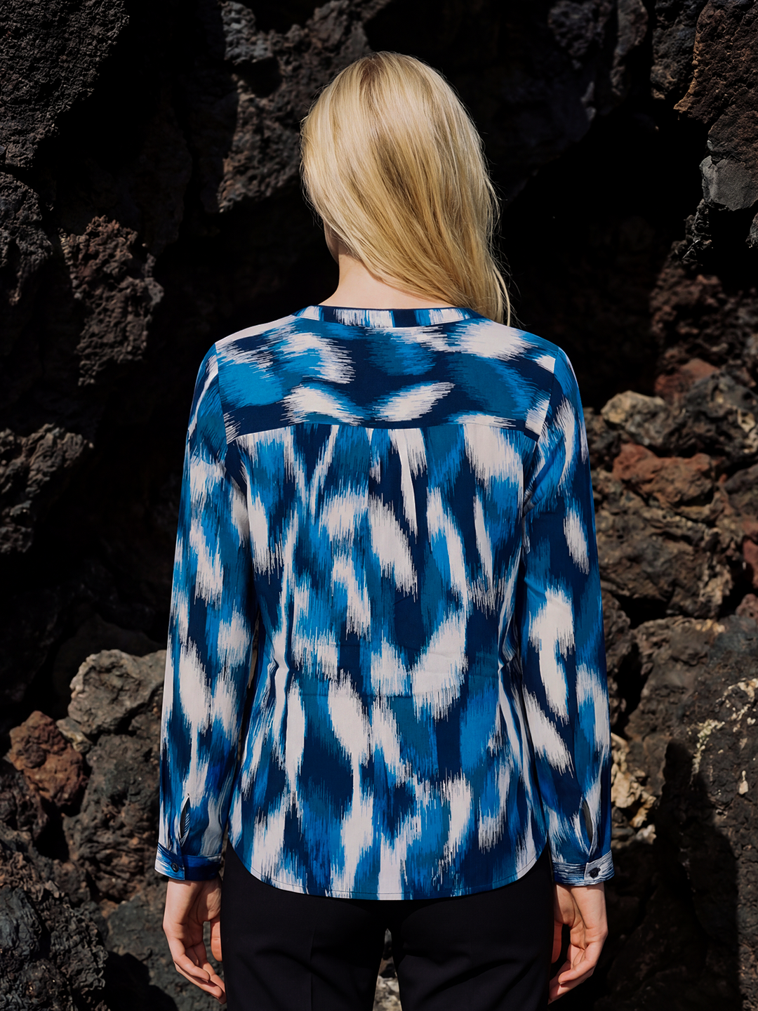 Ikat Blouse (Deep Petrol)