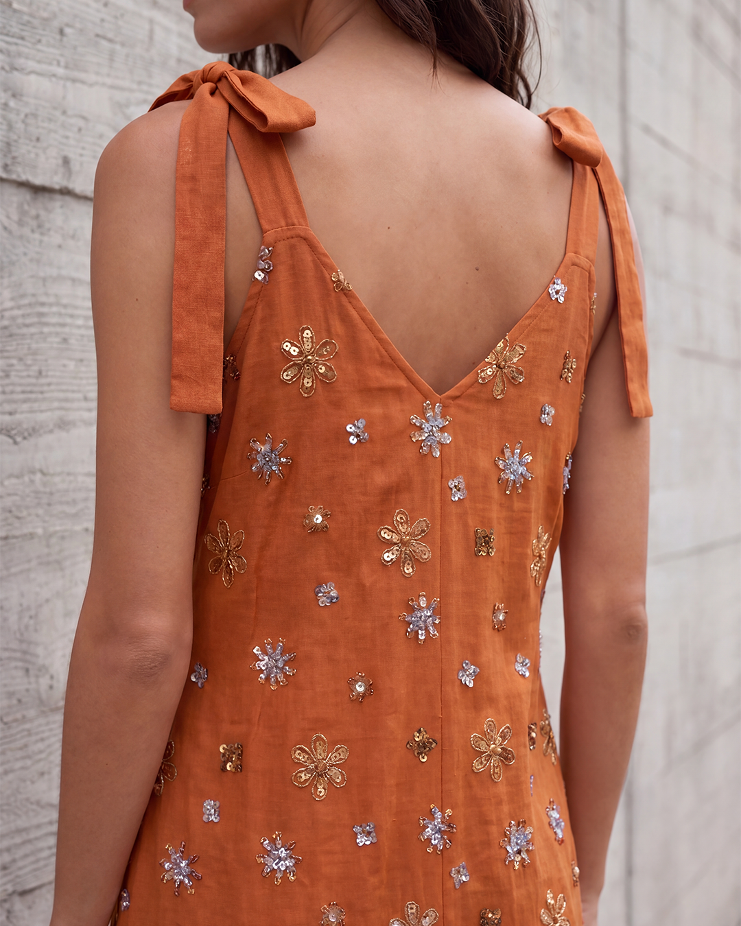Floral Embellished Midi Dress