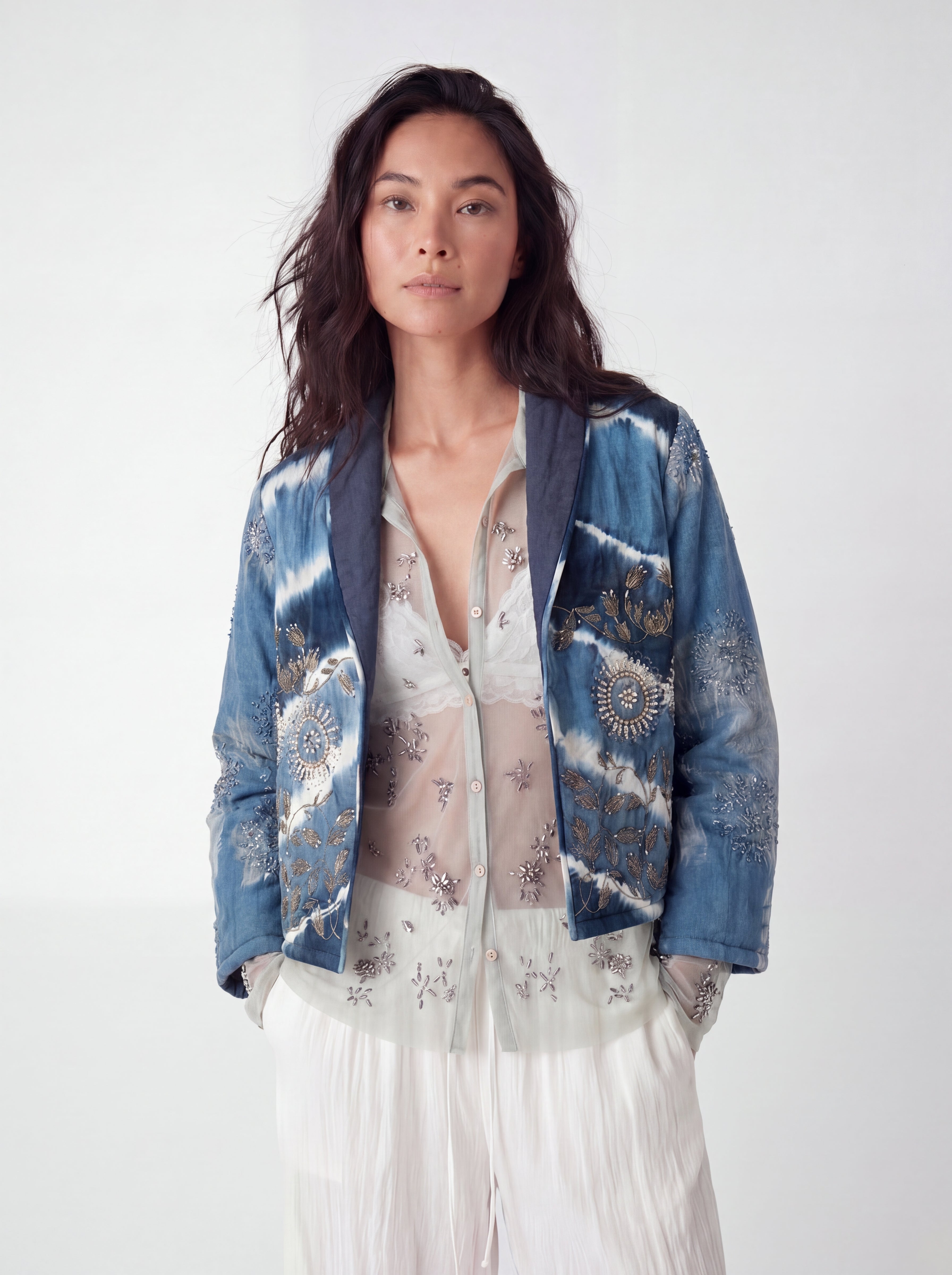 Midnight Indigo Quilt Jacket